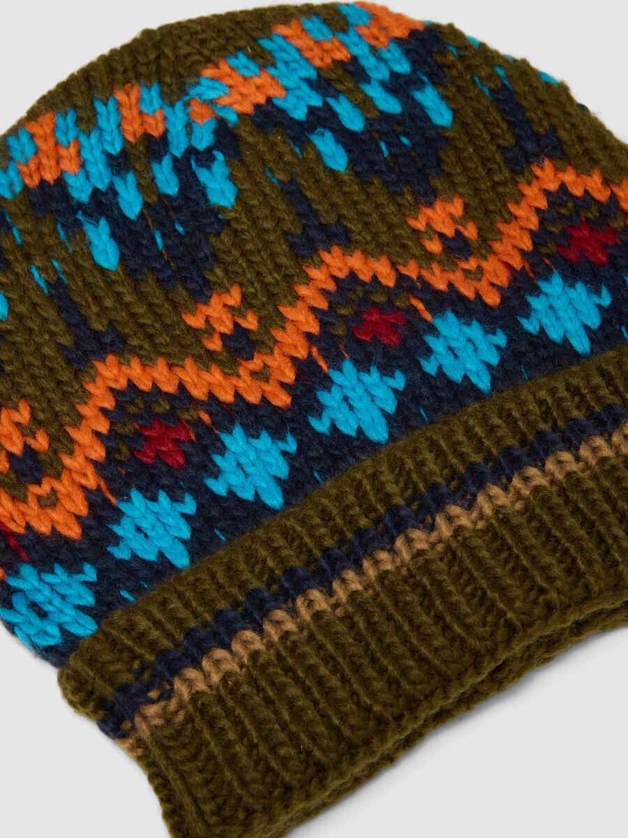 Multicolour all-over patterned beanie_1
