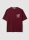 Red 100% cotton Miami Heat print T-shirt_4