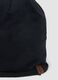 Cappello nero in cotone elasticizzato jersey knit per bambino_3