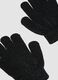 Schwarze Stretch-Handschuhe mit Glanzf&auml;den_1