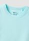 Girls&rsquo; light blue stretch cotton T-shirt, regular fit_3