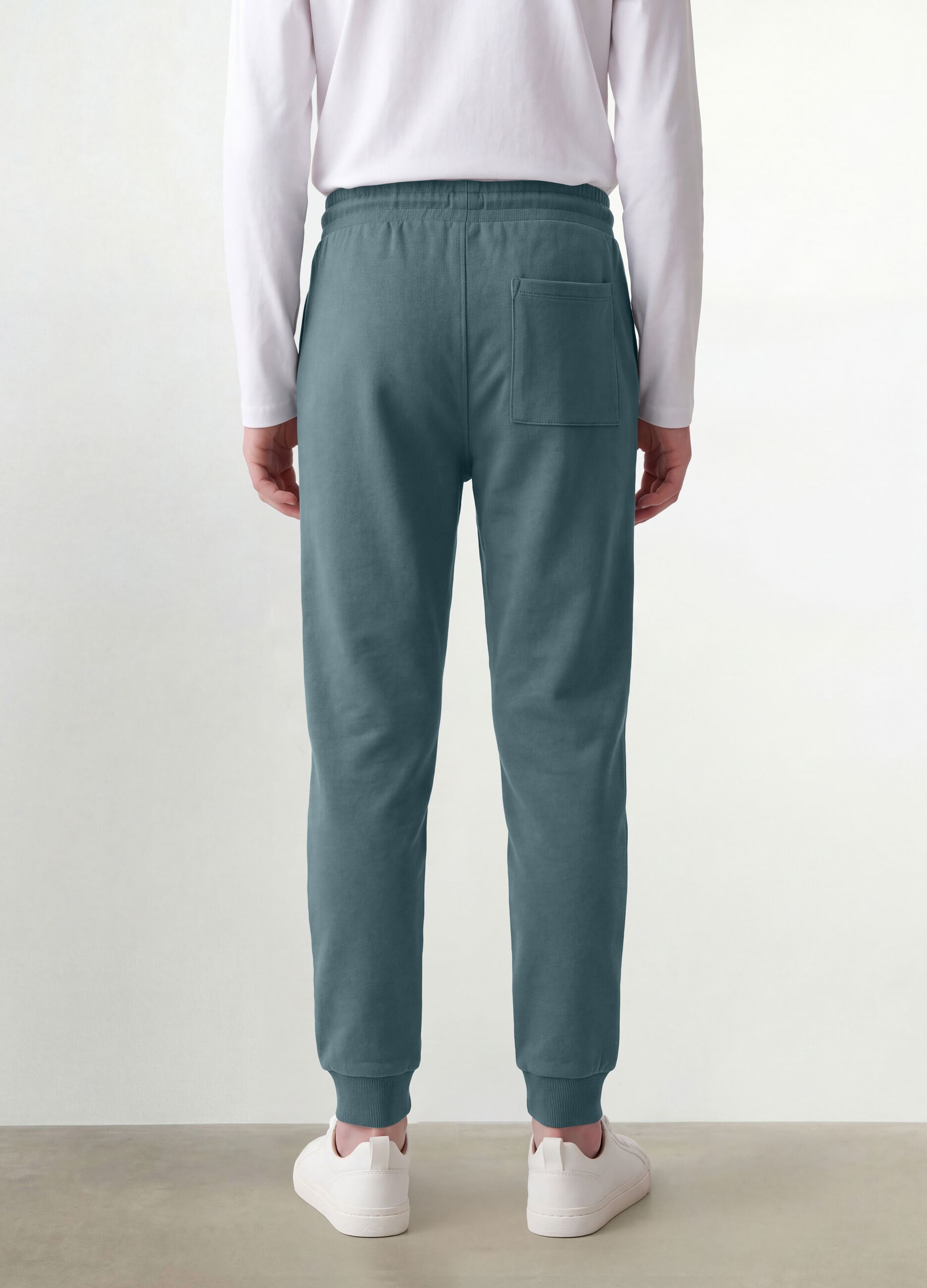 Blaue Jogginghose aus Bio-Baumwolle