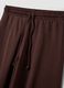 Pantaloni jogger marroni baggy fit in puro cotone_1
