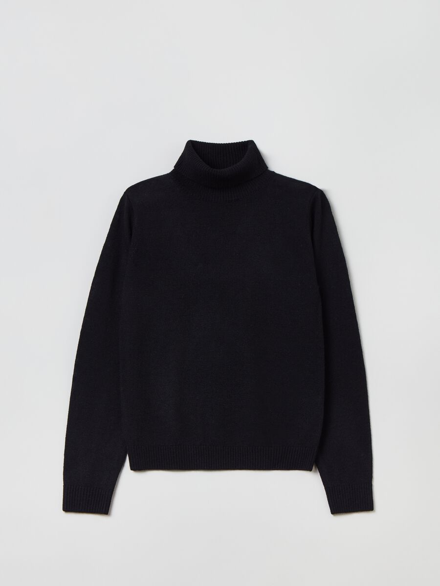 Knitted turtleneck jumper with high neck_3
