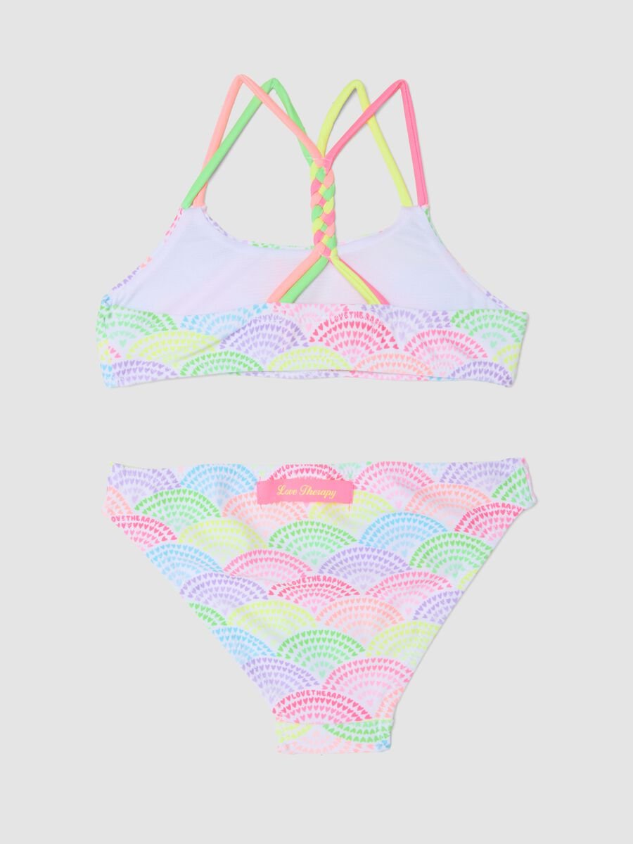 Multicolour Stretch Fabric Bikini_1