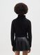 Girls' Black Turtleneck Sweater Regular Fit_1