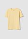 Yellow organic cotton short-sleeve T-shirt_4