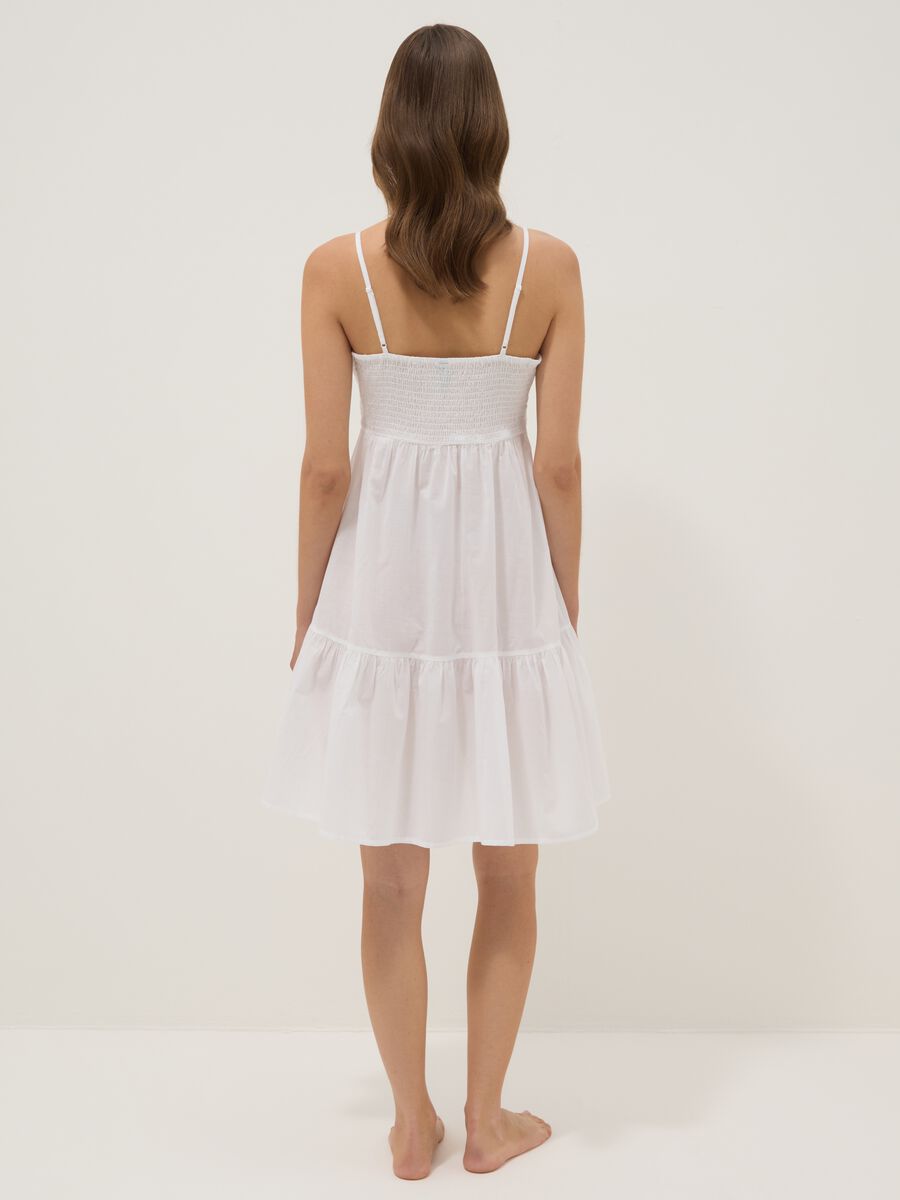White organic cotton nightdress with straps_3