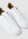 White casual trainers with beige detail_1