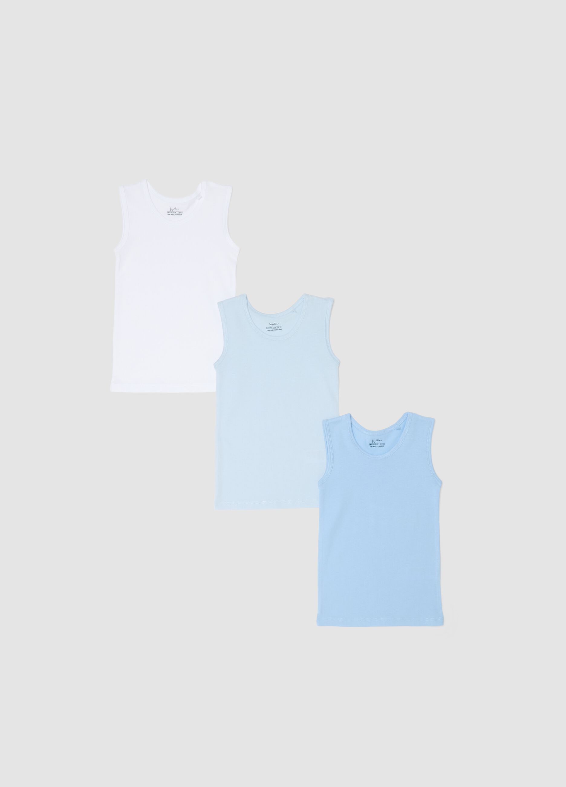 Pack of multicolour pure cotton vests for newborns - regular fit