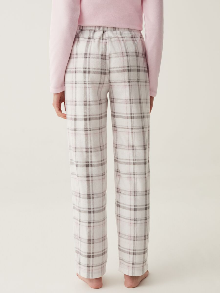 Long pyjama trousers with check pattern_2