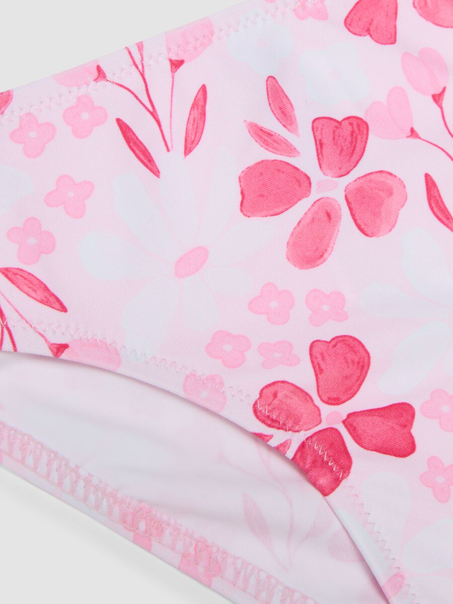 Pink stretch bikini with frills_3