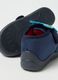 Blaue Babyschuhe mit bunten Details und Klettverschluss_2