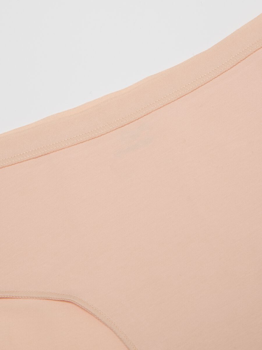 Regular fit pink stretch cotton girl culottes_2