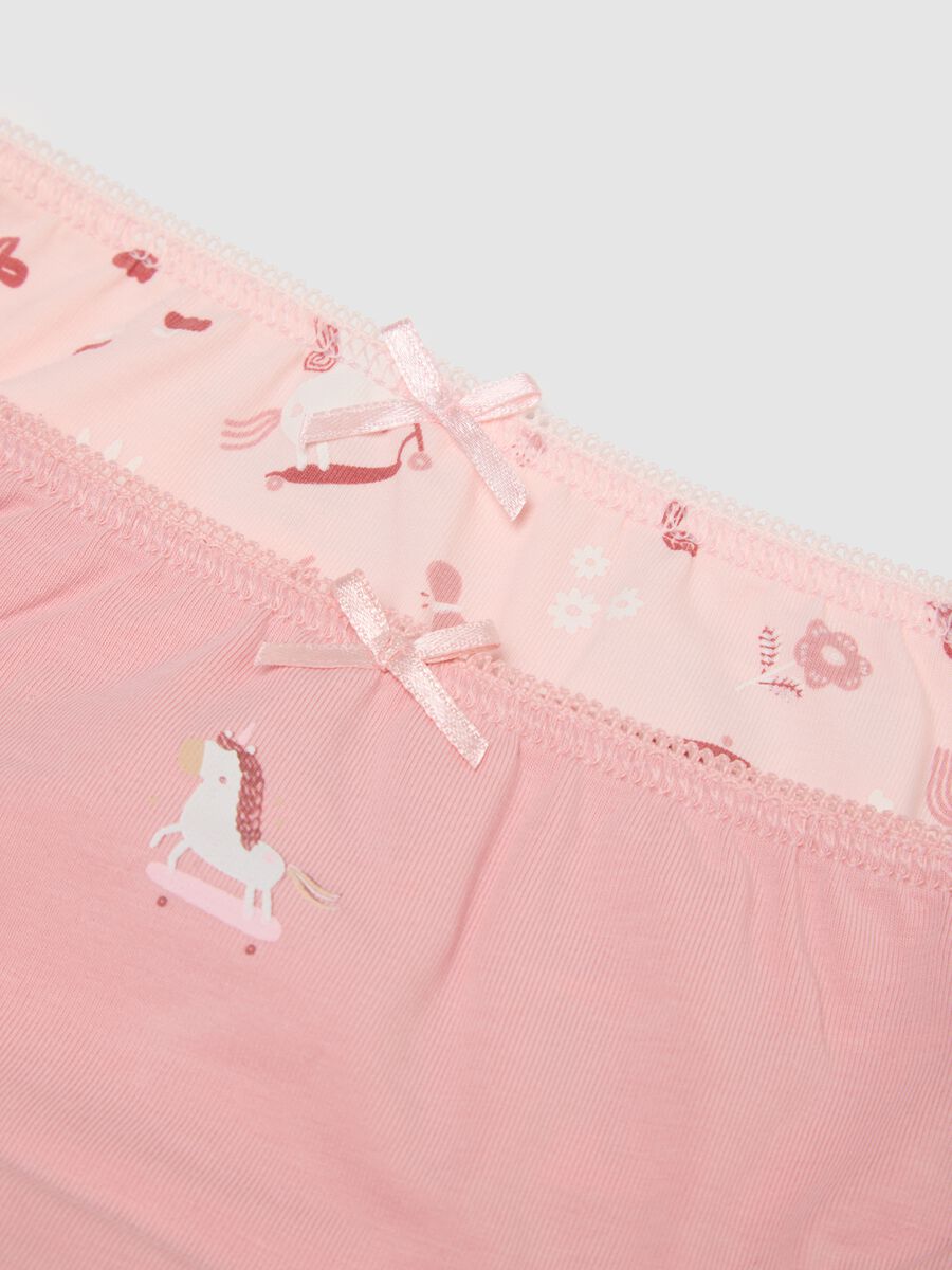 Baby Girls' Multicolour Cotton Blend Regular Fit Panties Tripack_2