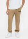 Beige Jogginghose aus Baumwoll-Polyester-Mischung_1