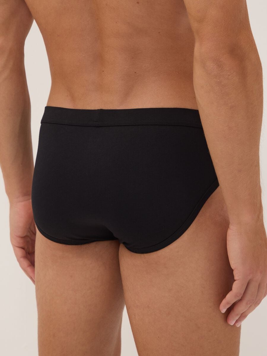 3er-Pack schwarze Slips aus extrafeiner Stretch-Baumwolle_3