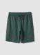 Cal&ccedil;&otilde;es de pijama verdes em mistura de algod&atilde;o, regular fit_4