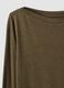 Gr&uuml;nes Slim-Fit-T-Shirt aus elastischer Viskose_5