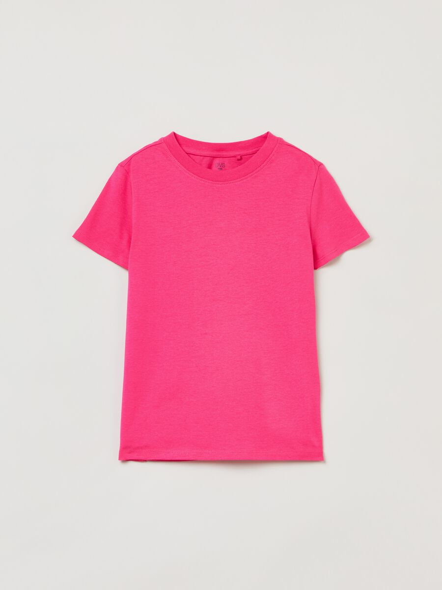 Camiseta cuello redondo Fitness de algodón_0