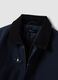 Blue cropped pure cotton padded jacket, oversized fit_5