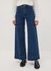 Blue wide-leg jeans in stretch cotton_1