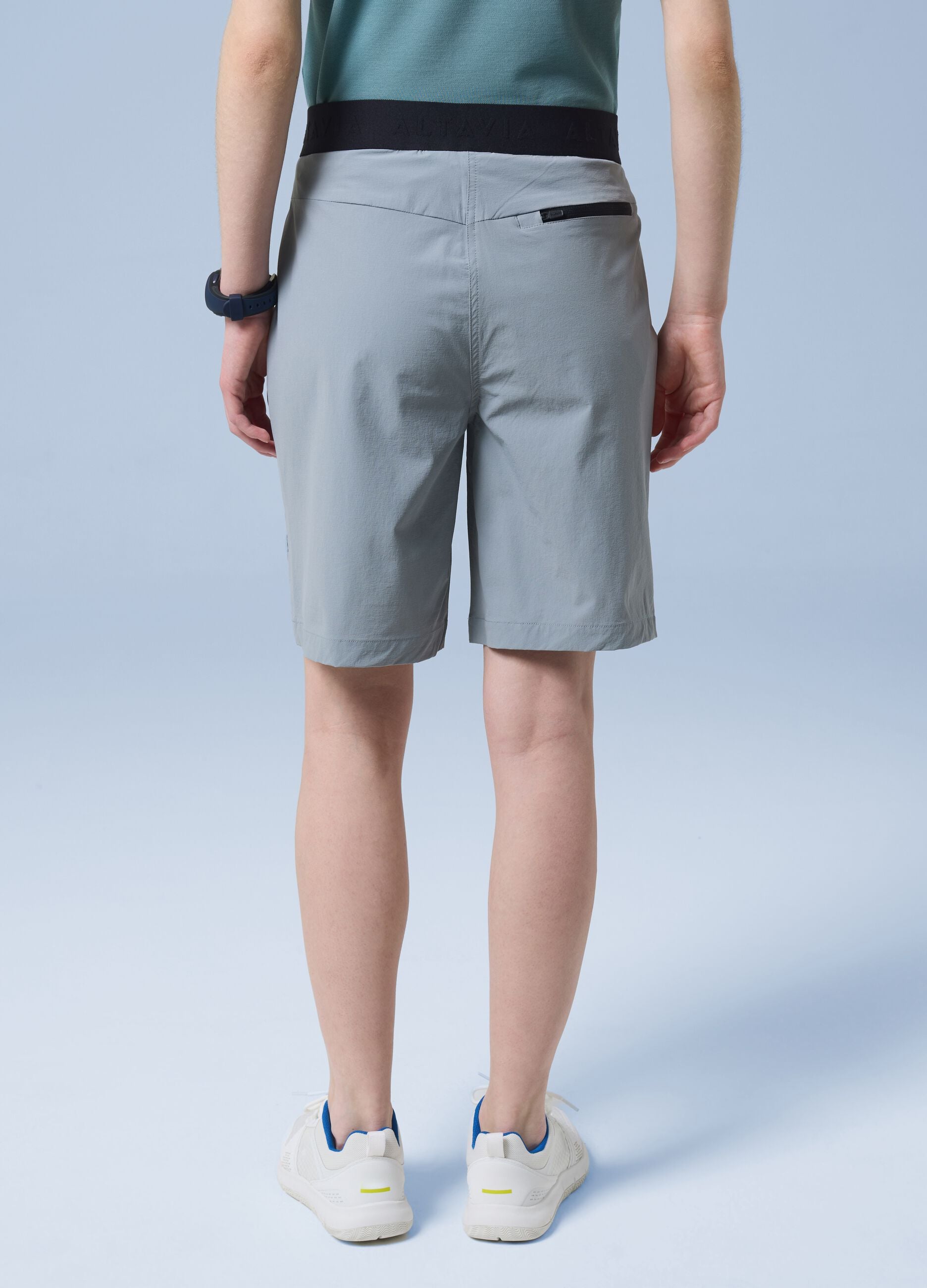 Grey ALTAVIA SAILING stretch-fabric Bermuda shorts