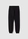 Boys' Black Cotton Joggers - Regular Fit_4