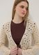 Beiger Regular-Fit-Cardigan aus Baumwollmix mit Ajourmuster_0