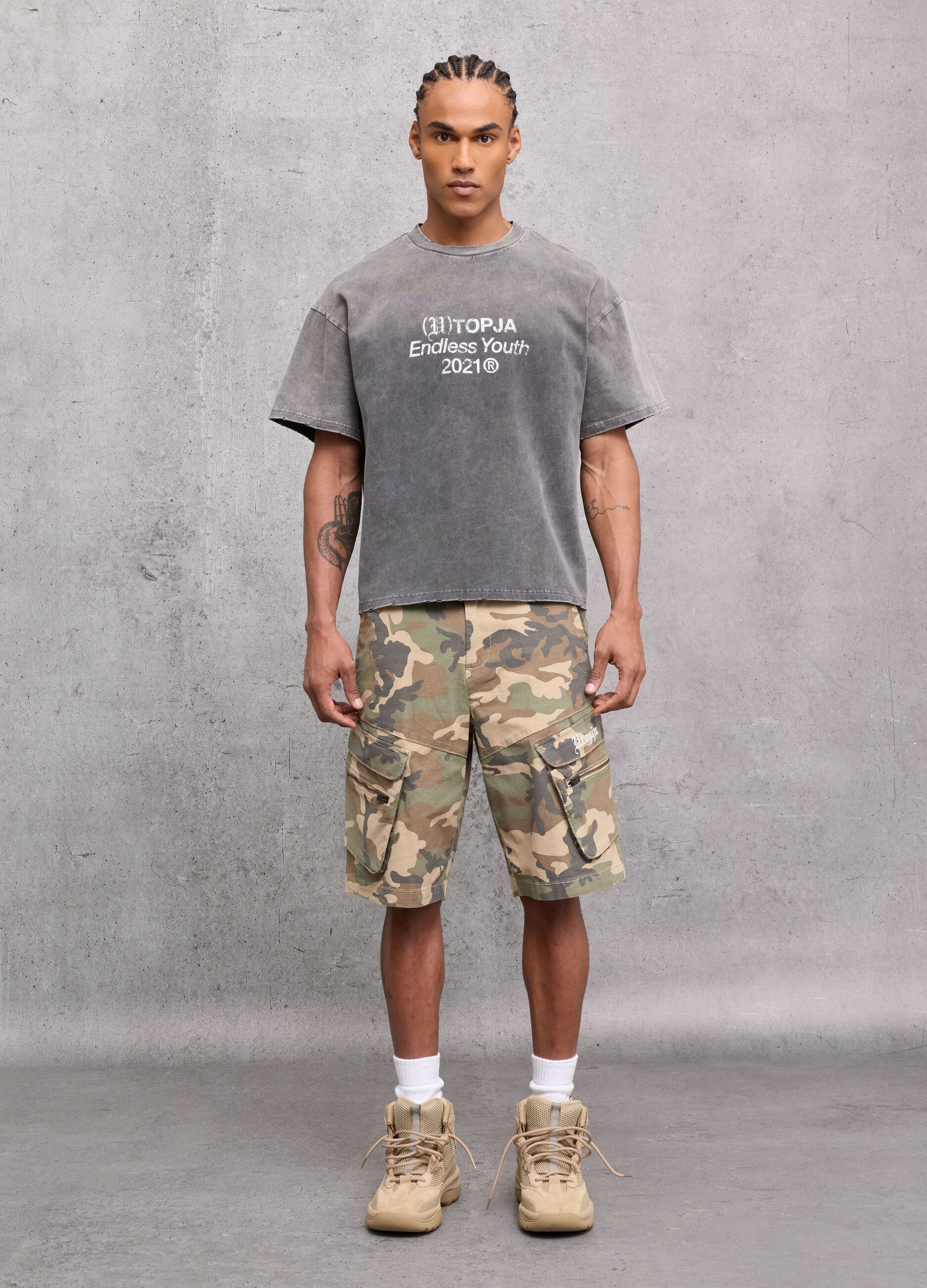 Camo Cargo Shorts