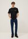Schwarzes T-Shirt mit One Piece-Print aus reiner Baumwolle, Relaxed Fit_1
