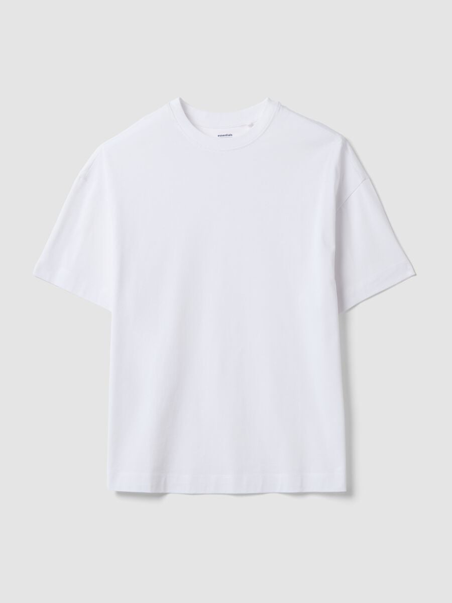 &Lambda;&epsilon;&upsilon;&kappa;ό oversized T-shirt &alpha;&pi;ό 100% &beta;&alpha;&mu;&beta;ά&kappa;&iota; &mu;&epsilon; &kappa;&omicron;&nu;&tau;ό &mu;&alpha;&nu;ί&kappa;&iota;_0