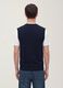 Blauer Viskose-Mix-Weste mit tiefem V-Ausschnitt, Regular Fit_2