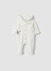 Tutina bianca con cappuccio in misto cotone con stampa Minnie_0