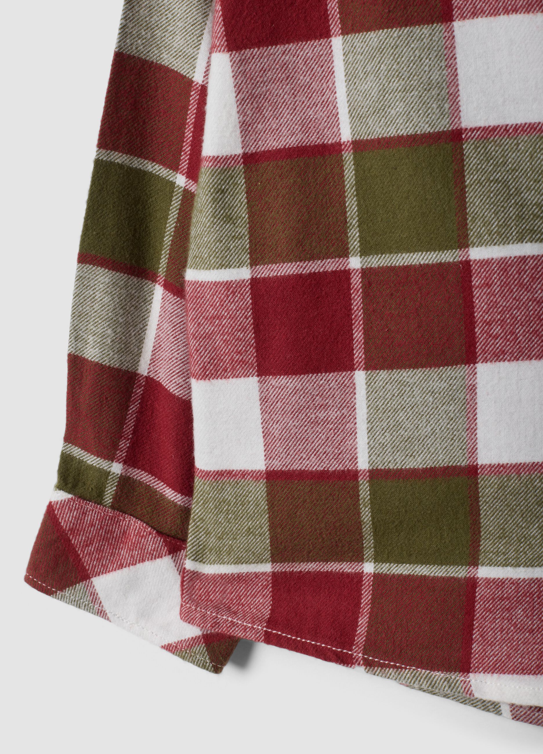 Boys&rsquo; multicolour checked pure cotton shirt