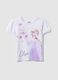 T-shirt de algod&atilde;o el&aacute;stico multicolor para menina com estampado Frozen_0
