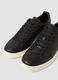Black casual trainers with grey detail and contrast sole_2