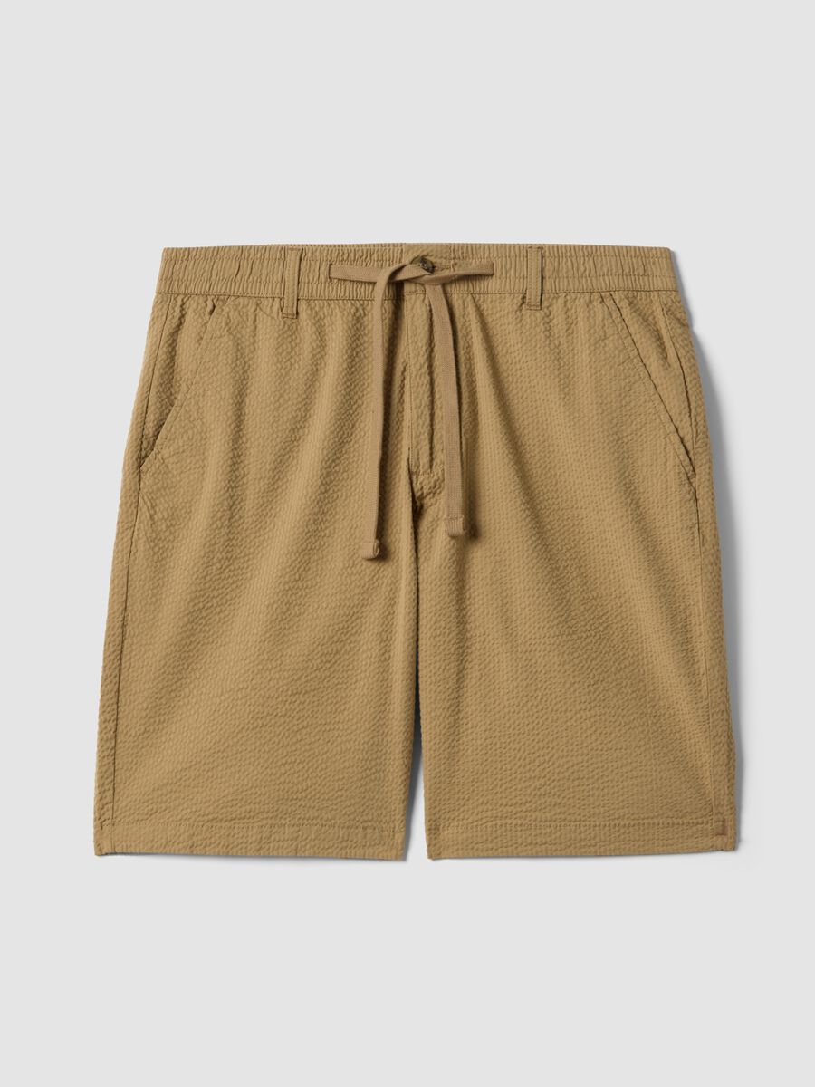 Beige Chino-Shorts aus Stretch-Baumwolle, Regular Fit_4