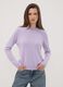 Maglia viola girocollo regular fit a maniche lunghe_0