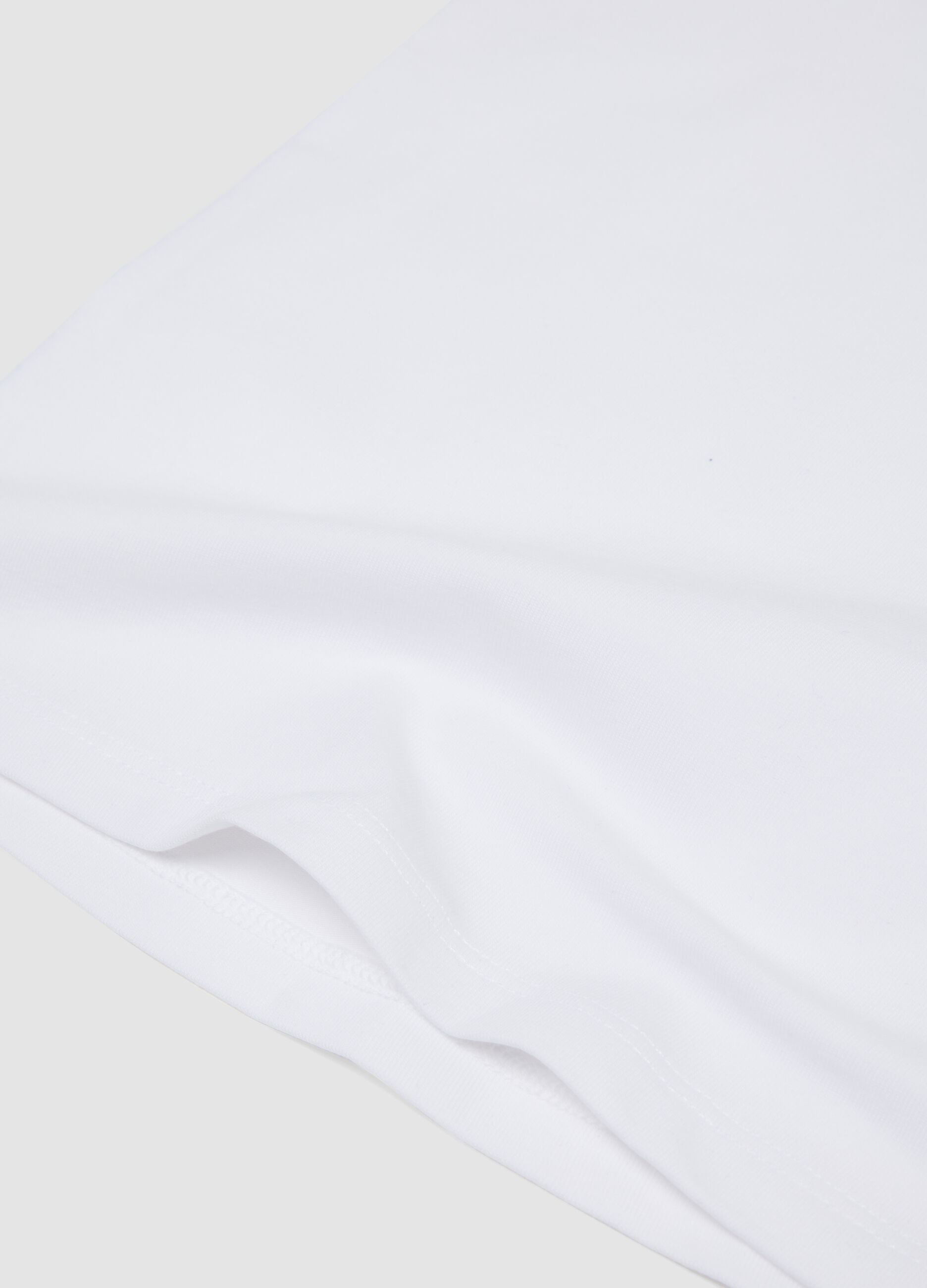 2-pack organic cotton camisoles in beige and white, regular fit, for girls