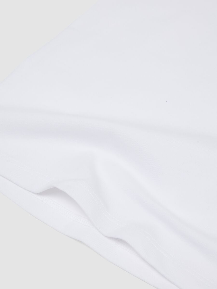 2-pack organic cotton camisoles in beige and white, regular fit, for girls_2