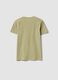 Green short-sleeved T-shirt in 100% organic cotton for boys_4