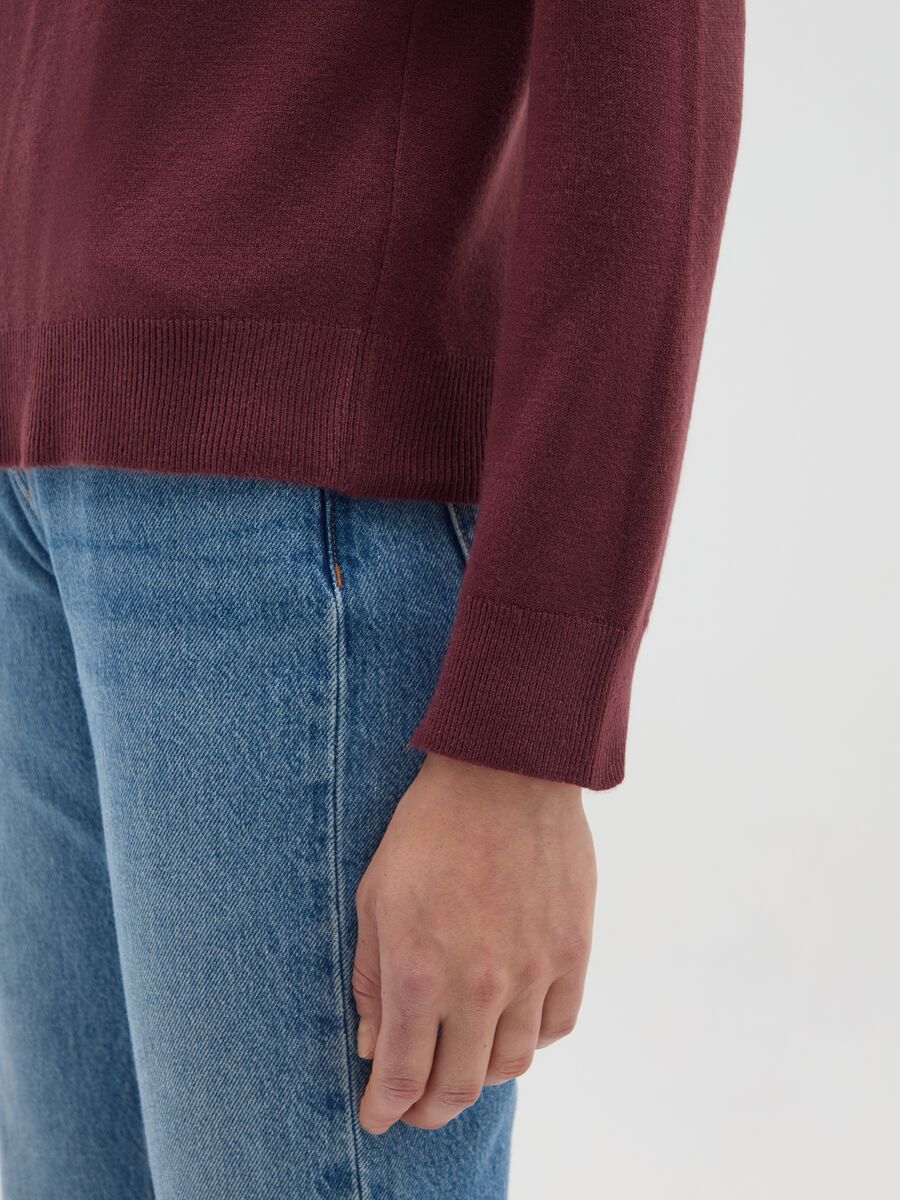 Red Crew Neck Jumper_3