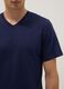 Blue pure cotton regular fit T-shirt_3