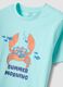Pijama de menino azul claro e azul em puro algod&atilde;o com estampado de caranguejo_2