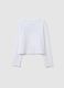 Girl's pure cotton white regular fit top_4