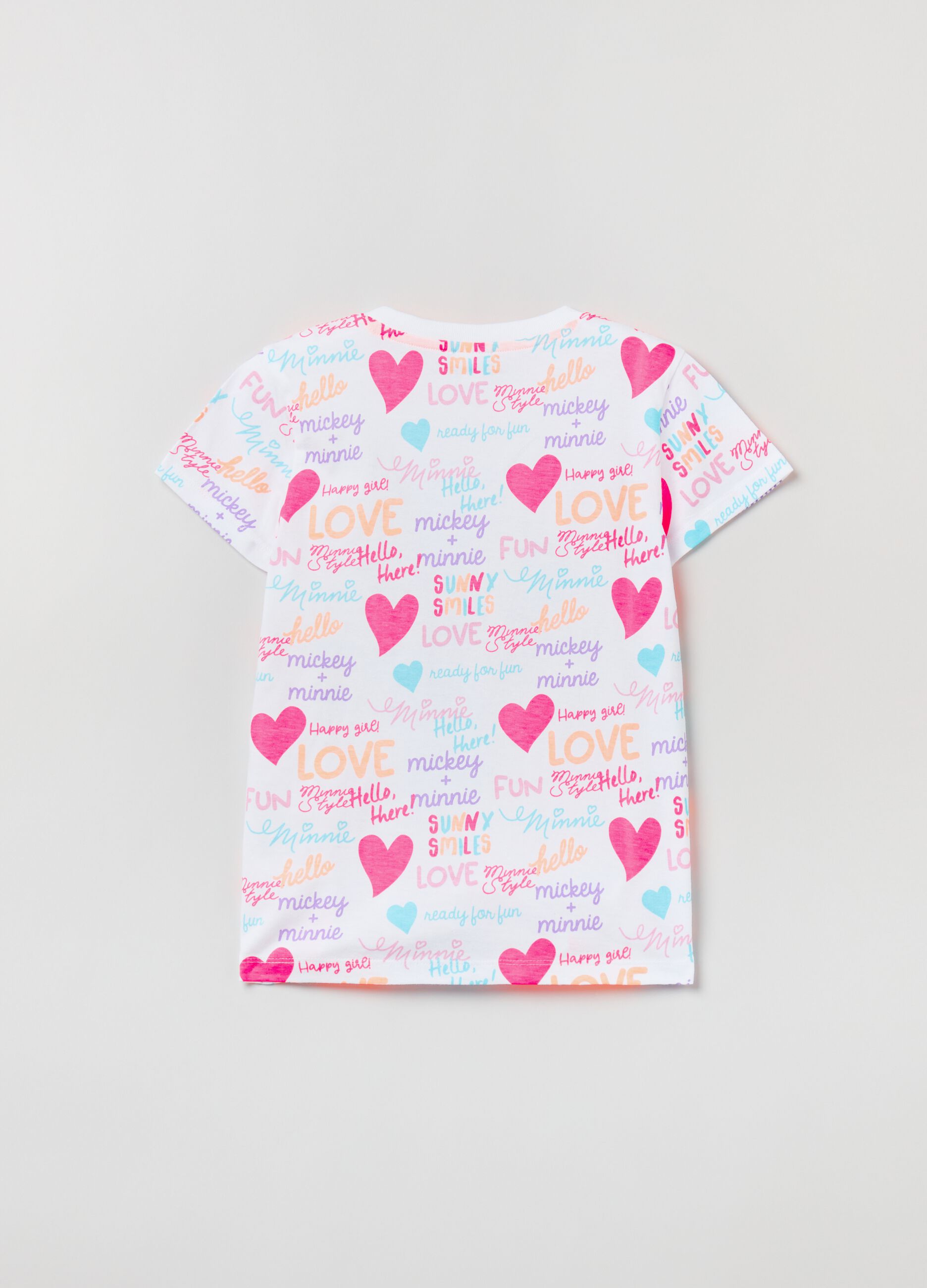 Cotton T-shirt with Disney Minnie Mouse print