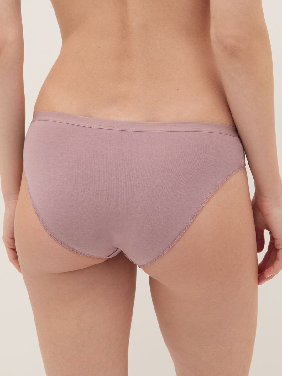 Multicolour regular fit stretch cotton briefs twin pack_2