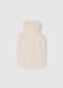 Beige Christmas Hot Water Bottle with Cover_1