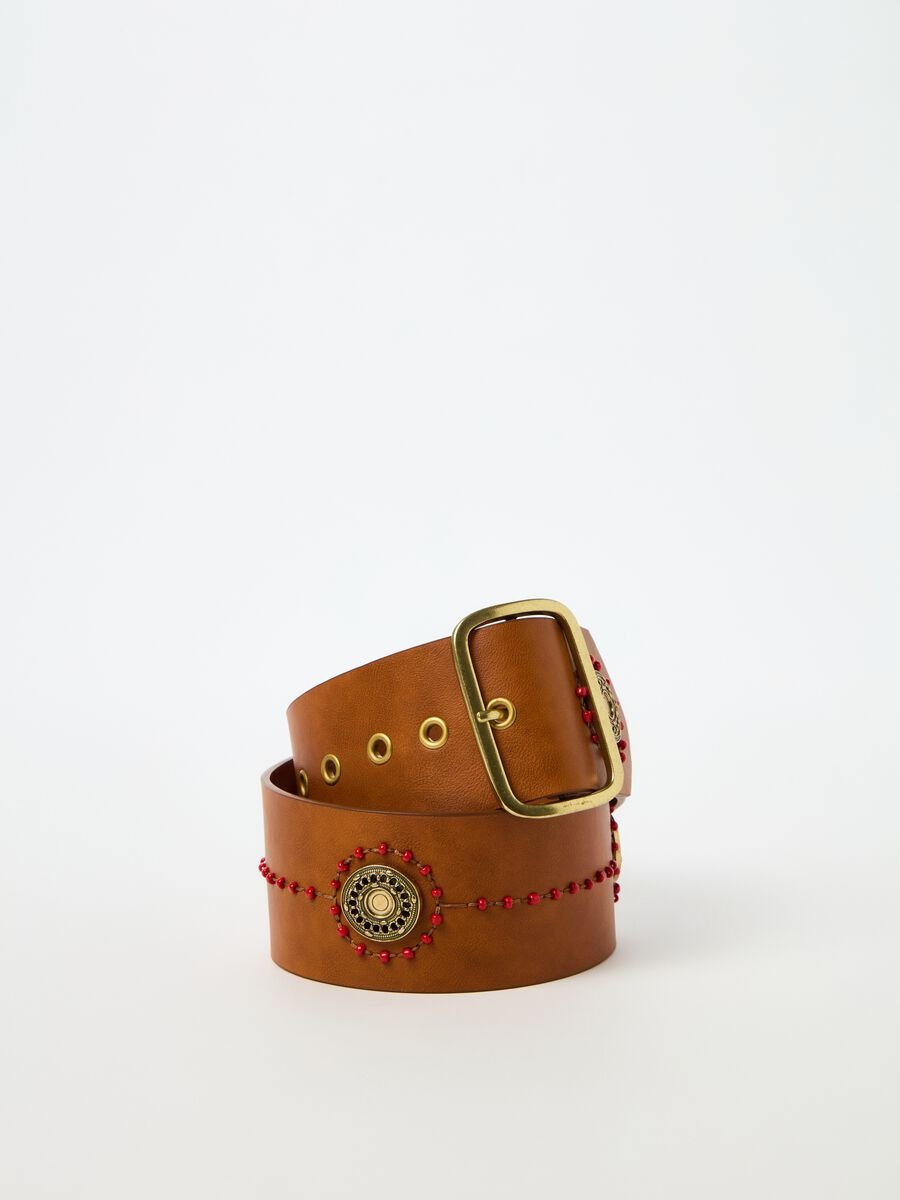 Belt with beads and conchos_1